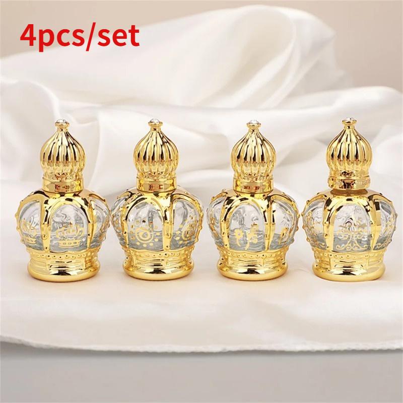 Luxury Skincare Bottles - Set di 4 Flaconi Roll-on di